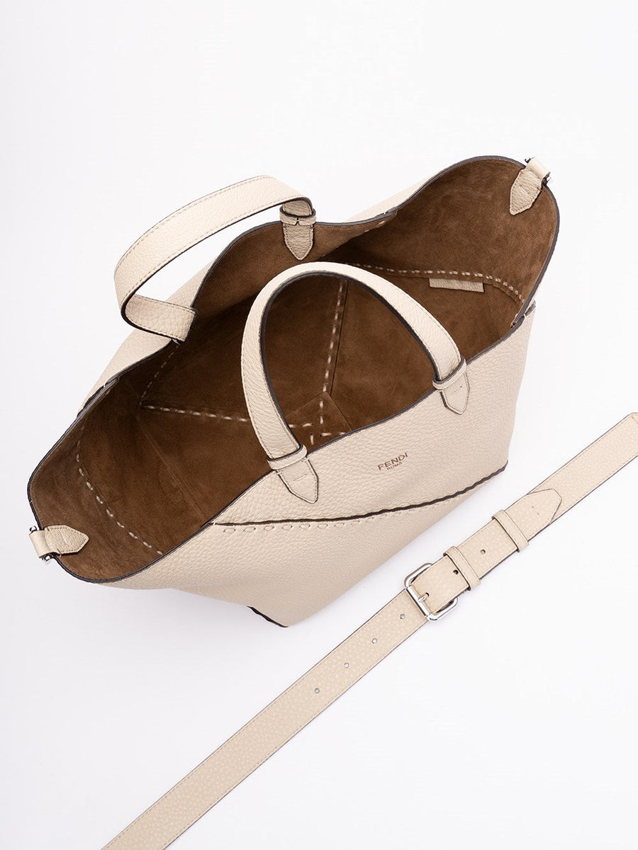 Fendi Men `Selleria Diag` Small Shopper