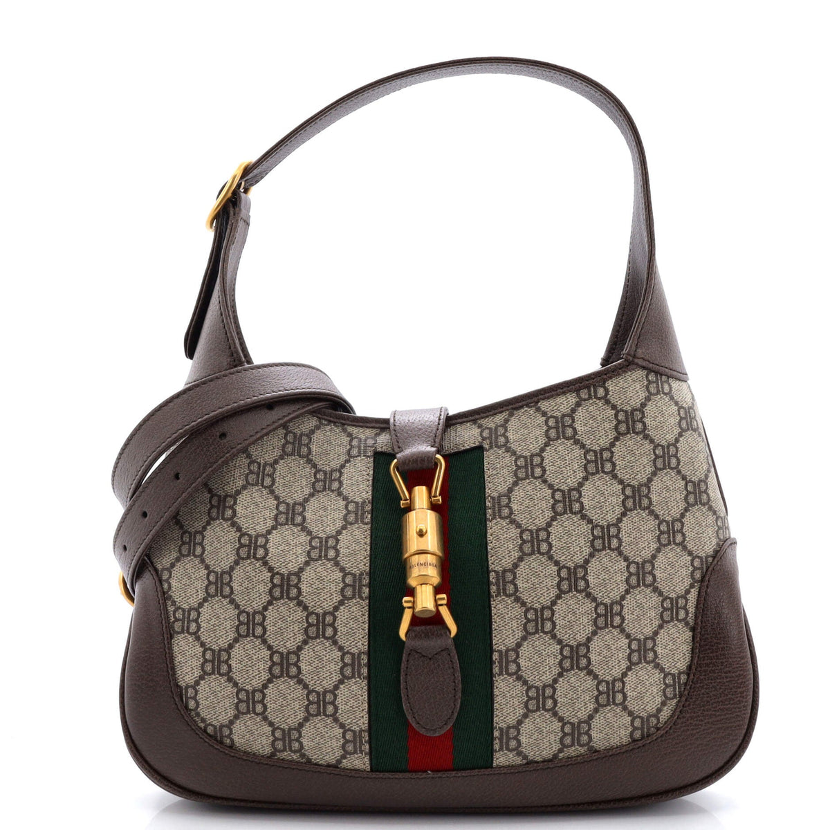 Balenciaga x Gucci The Hacker Project Jackie 1961 Hobo BB Coated Canvas Small