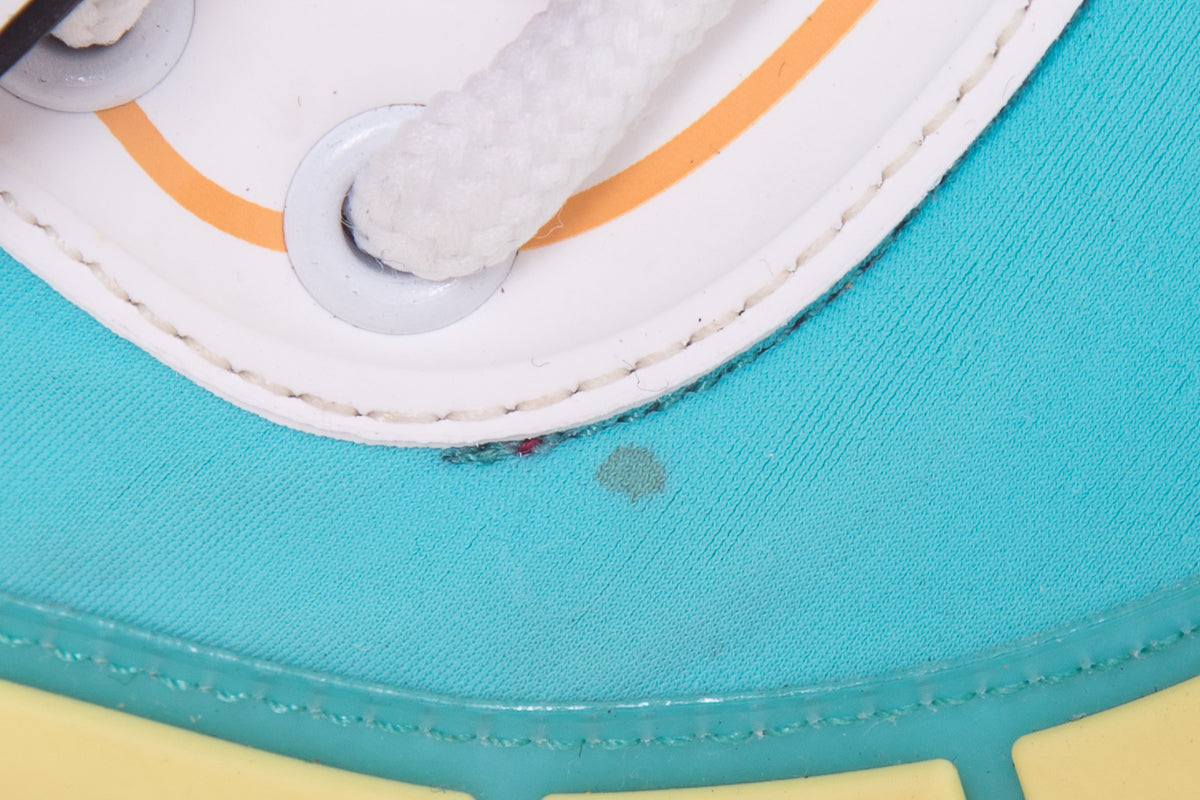 Moschino Multicolored Logo-Strap Teddy-Sole Sneakers SZ 40