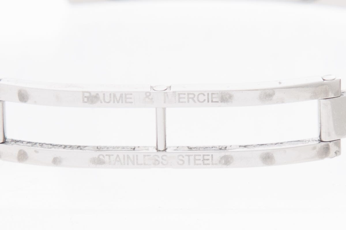 Baume & Mercier "Hampton Hills" Mother of Pearl &  Diamond Stainless Steel Watch