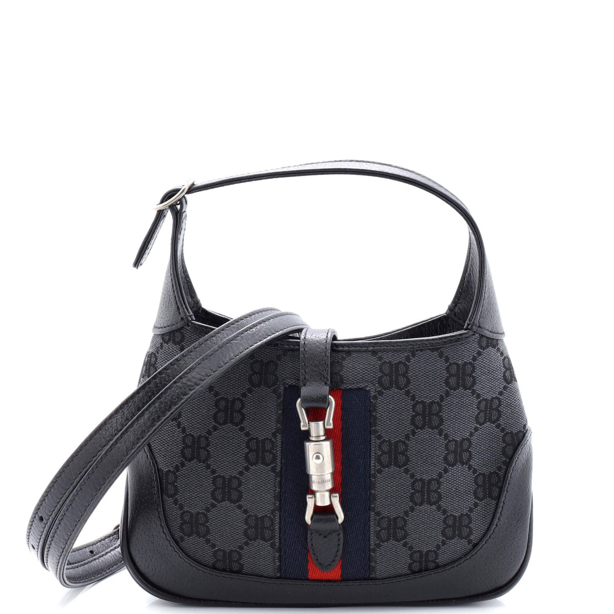 Balenciaga x Gucci The Hacker Project Jackie 1961 Hobo BB Canvas Mini
