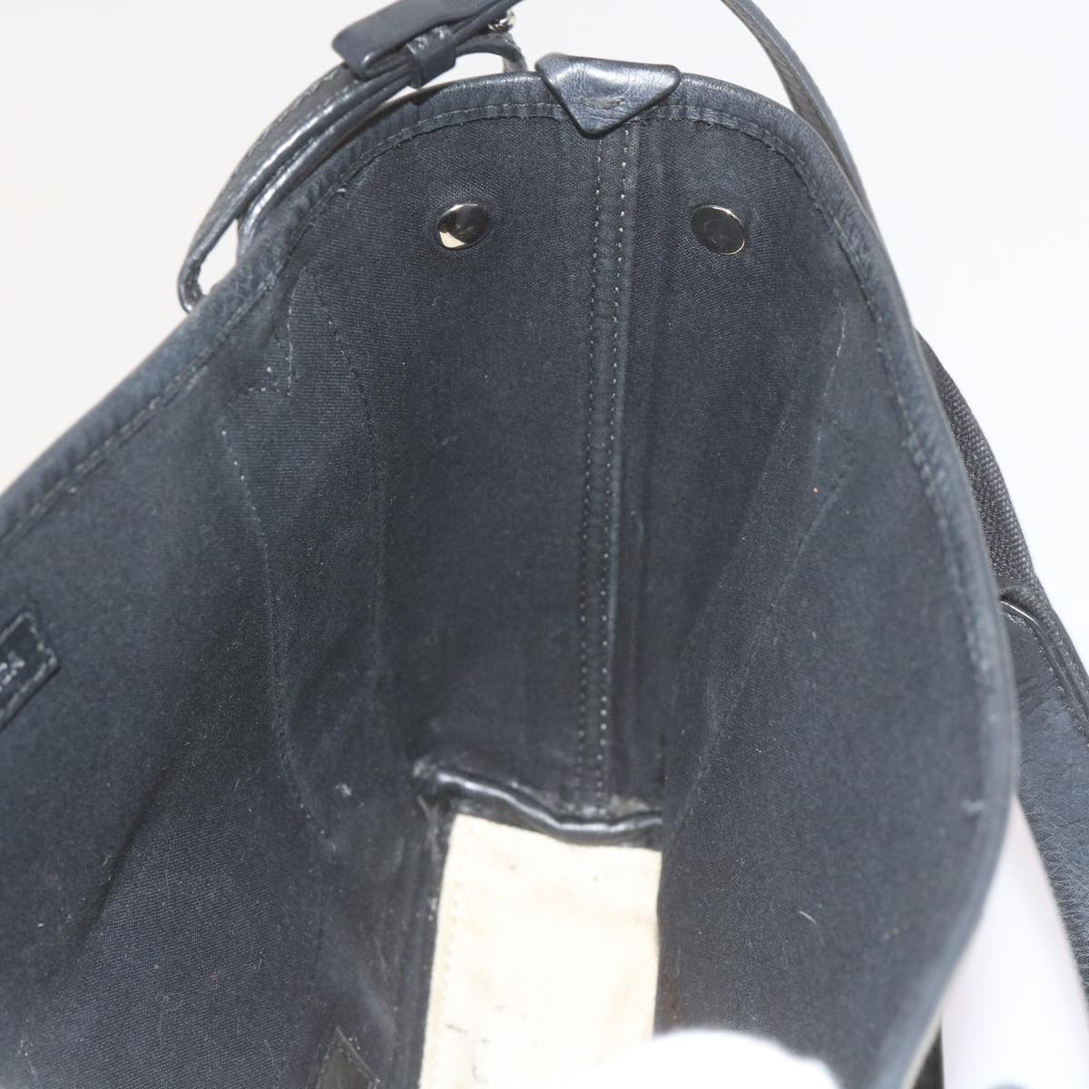 balenciaga Hand Bag Canvas Black White 390346 Auth ep2535