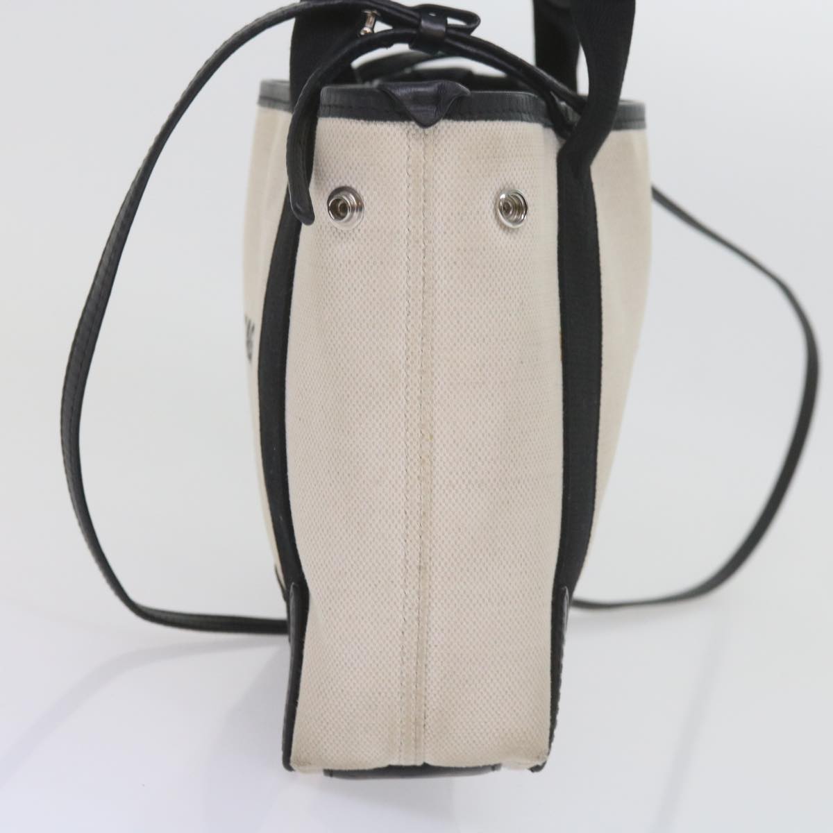 balenciaga Hand Bag Canvas Black White 390346 Auth ep2535