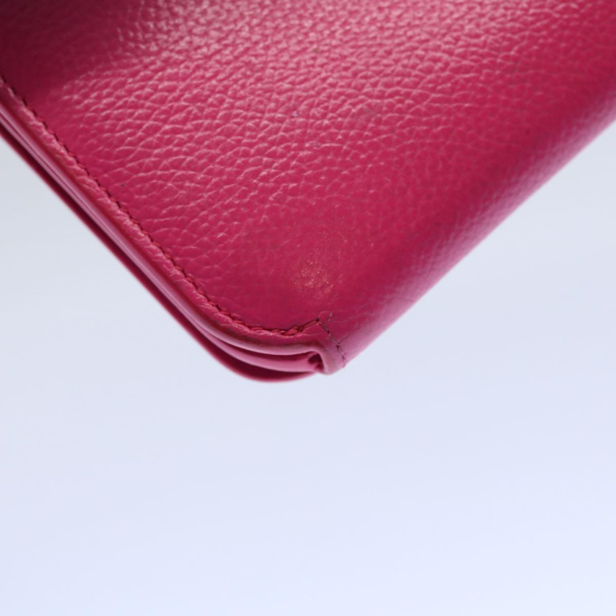 balenciaga Long Wallet Leather Pink 594289 Auth ep2776