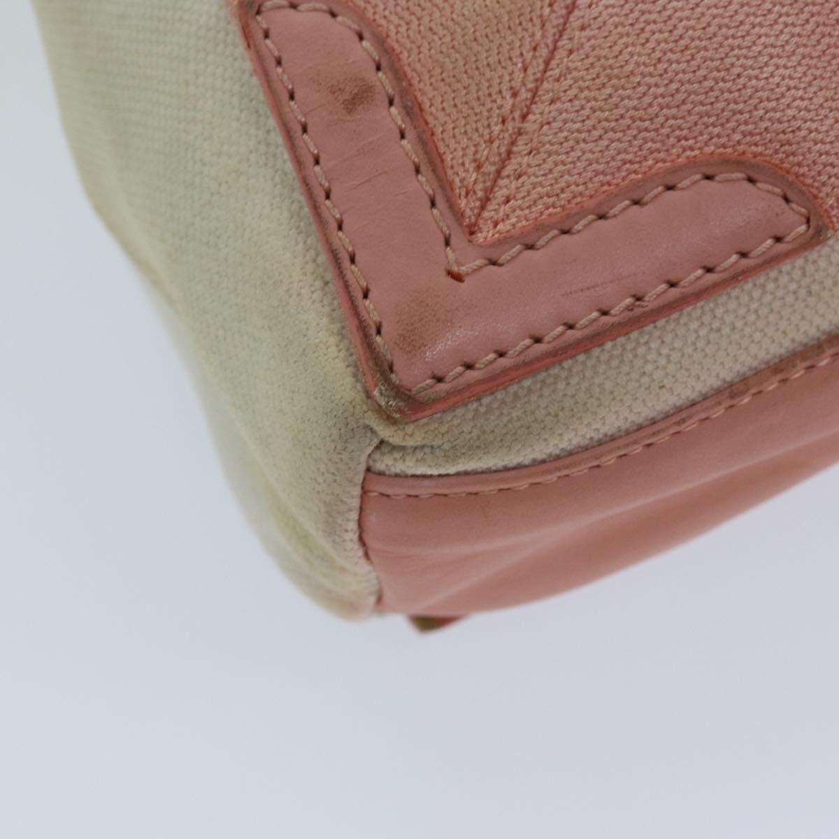 balenciaga Navy Cabas XS Hand Bag Canvas Pink Auth ep4480