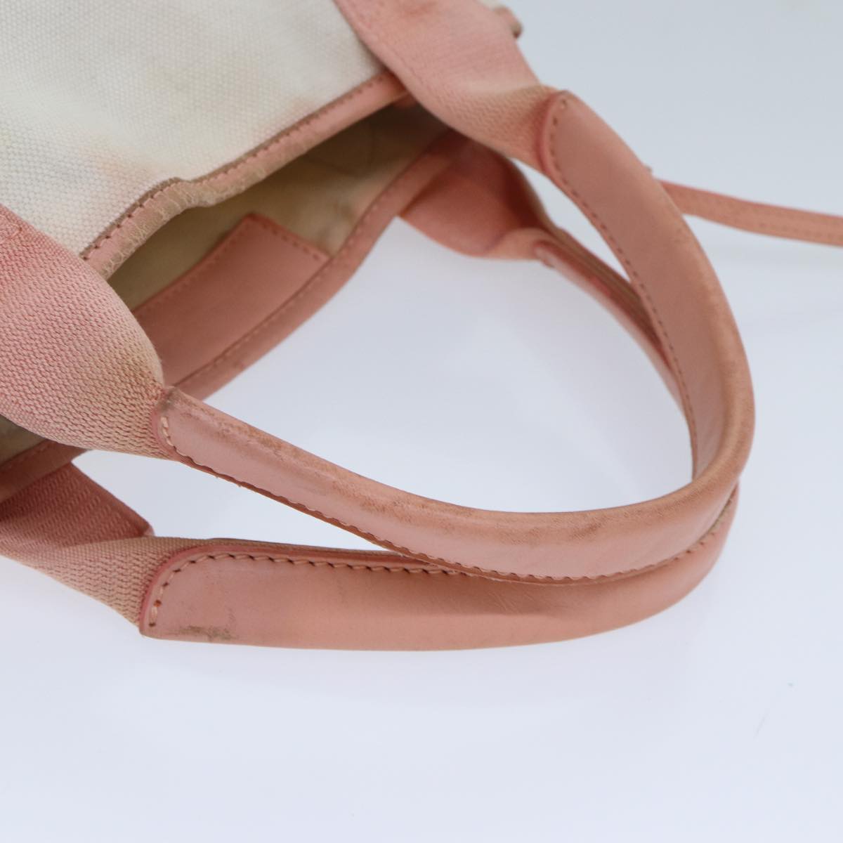 balenciaga Navy Cabas XS Hand Bag Canvas Pink Auth ep4480