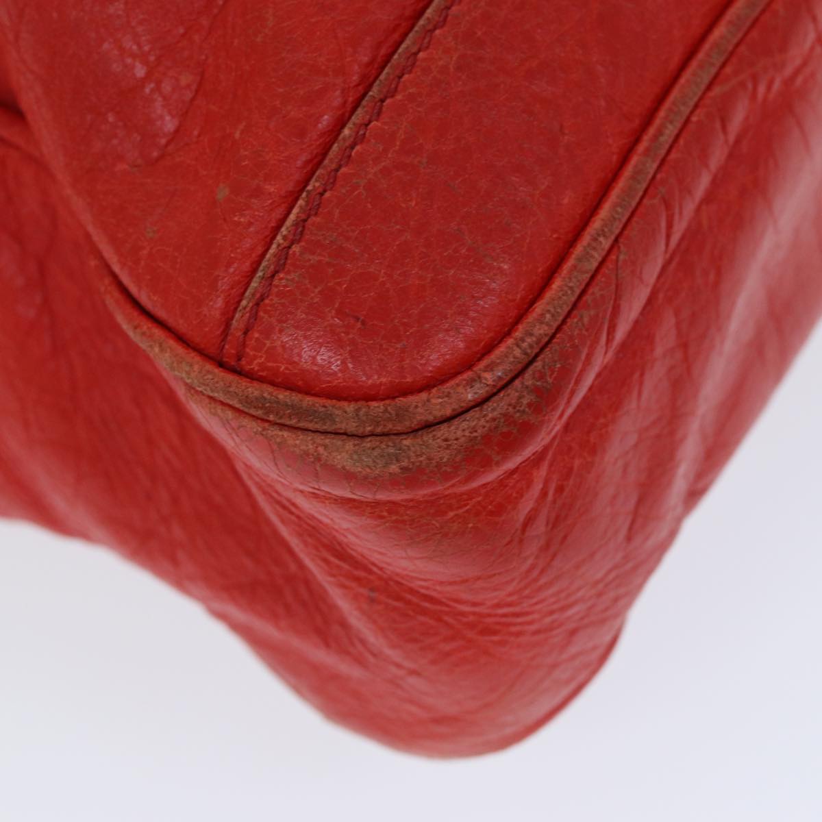 balenciaga Classic Arena Hand Bag Leather Red 310939 Auth ep4741