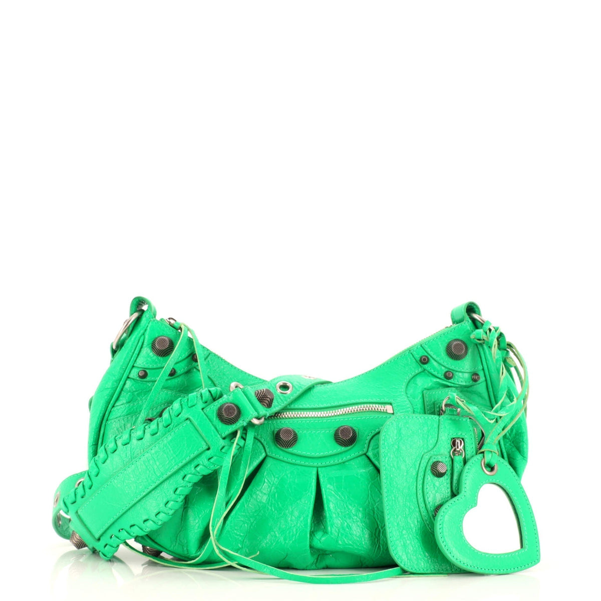 Balenciaga Le Cagole Giant Studs Shoulder Bag Leather Small