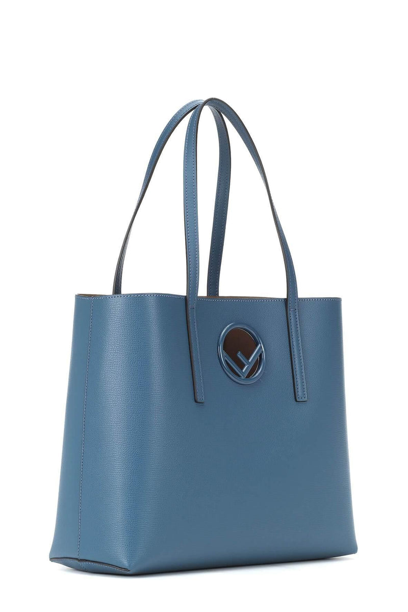 F Is  Shopping Tote Whale Blue