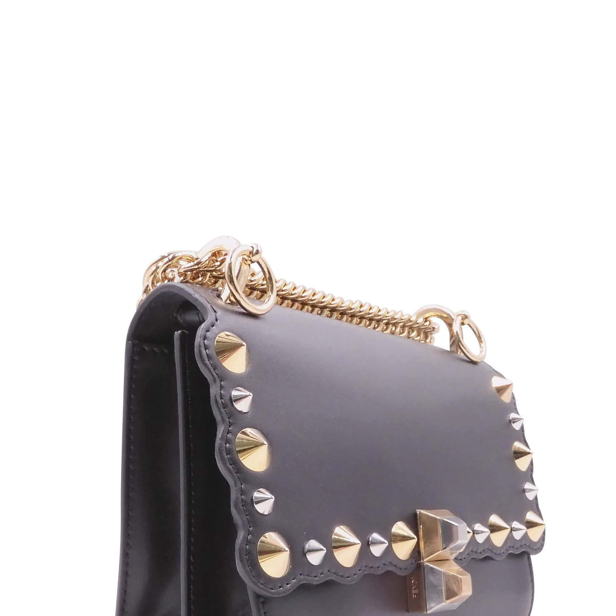 Small Kan I Embellished Pearl Black