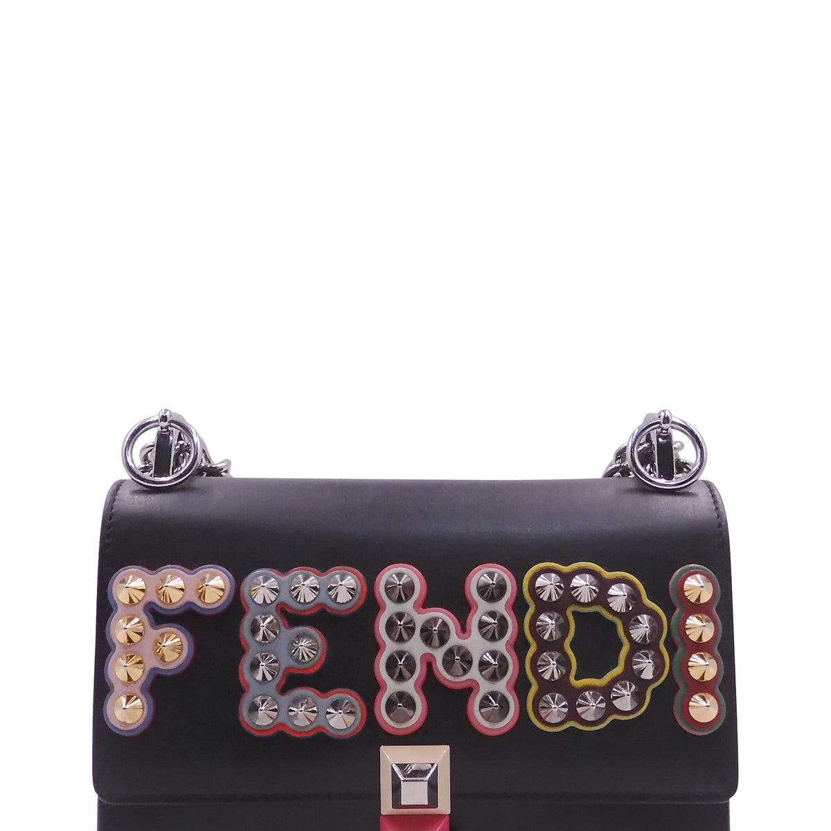 Small Kan I Studded Logo Black