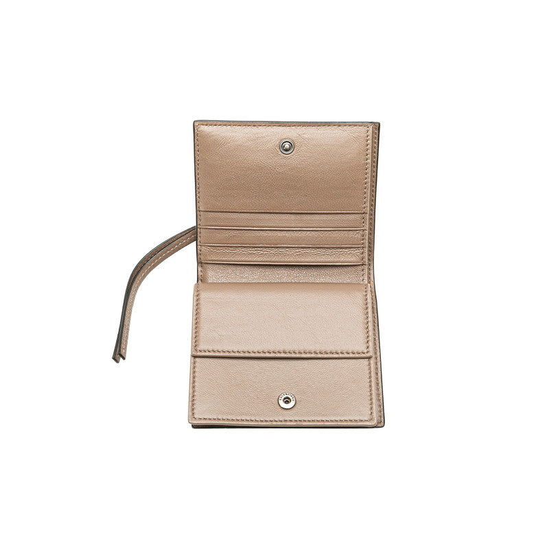 balenciaga Neo Classic Compact Wallet Brown Leather