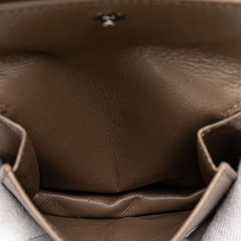 balenciaga Neo Classic Compact Wallet Brown Leather