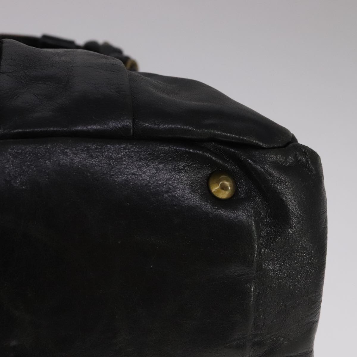 Chloe Eloise Hand Bag Leather Black Gold fm4268