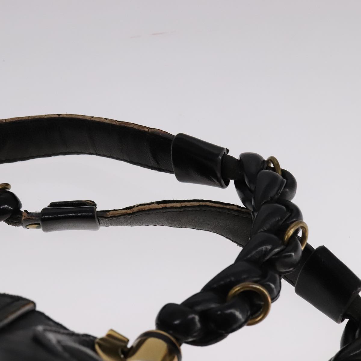 Chloe Eloise Hand Bag Leather Black Gold fm4268