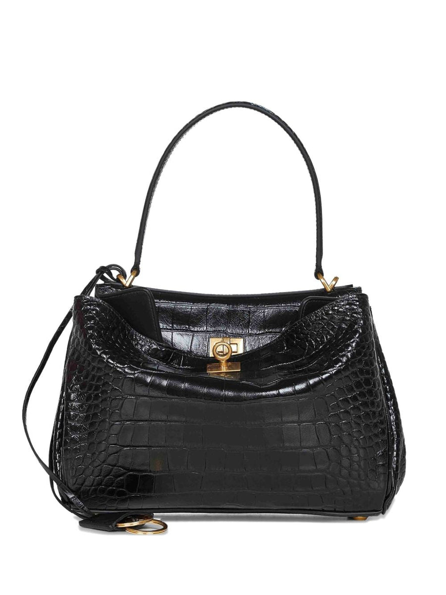 Balenciaga Women Rodeo Small Leather Handbag