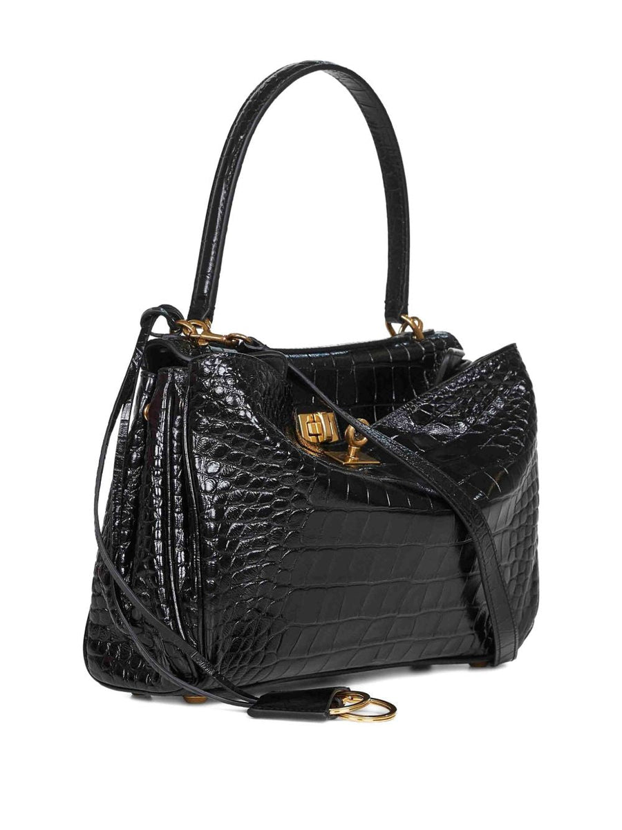 Balenciaga Women Rodeo Small Leather Handbag
