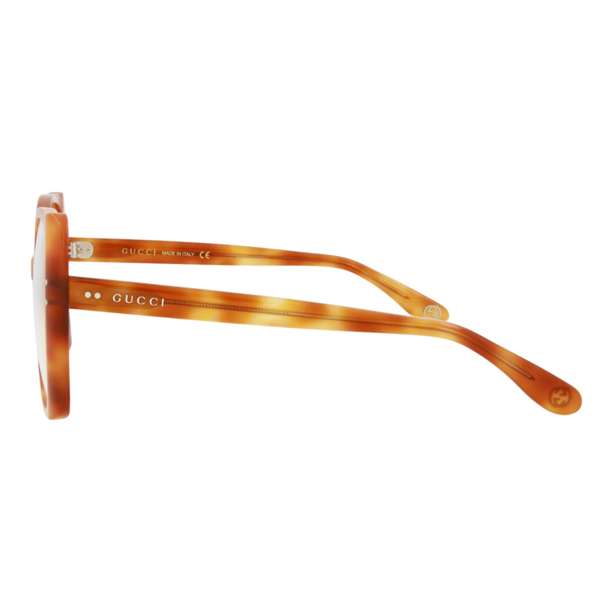 Gucci Womens Oversized Havana Havana Transparent Fashion Designer Eyewear