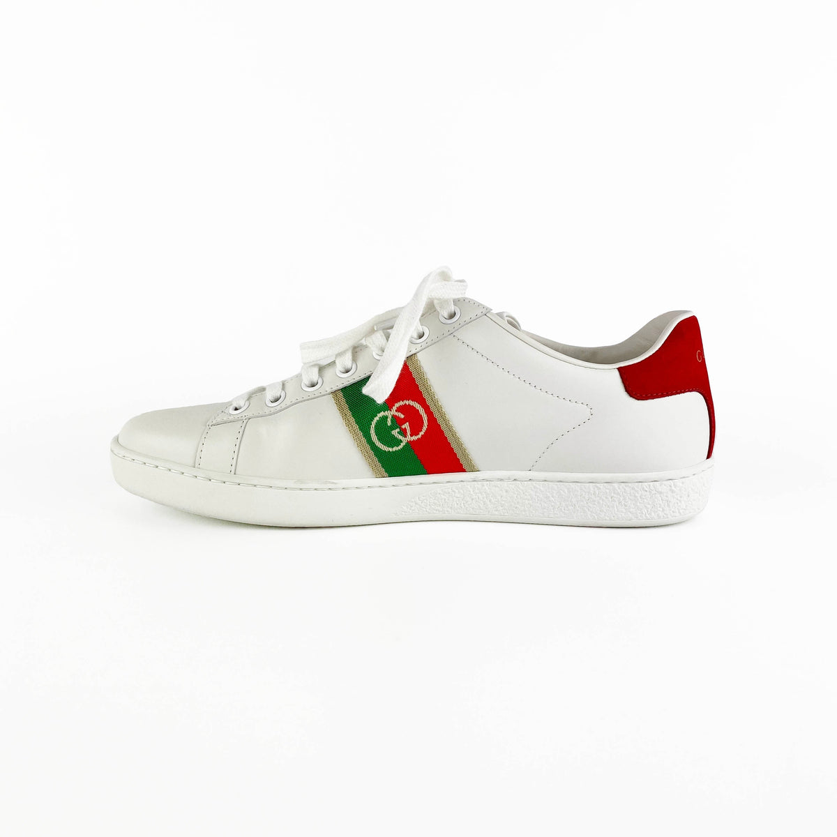 Gucci Ace Sneaker with Interlocking G 37.5