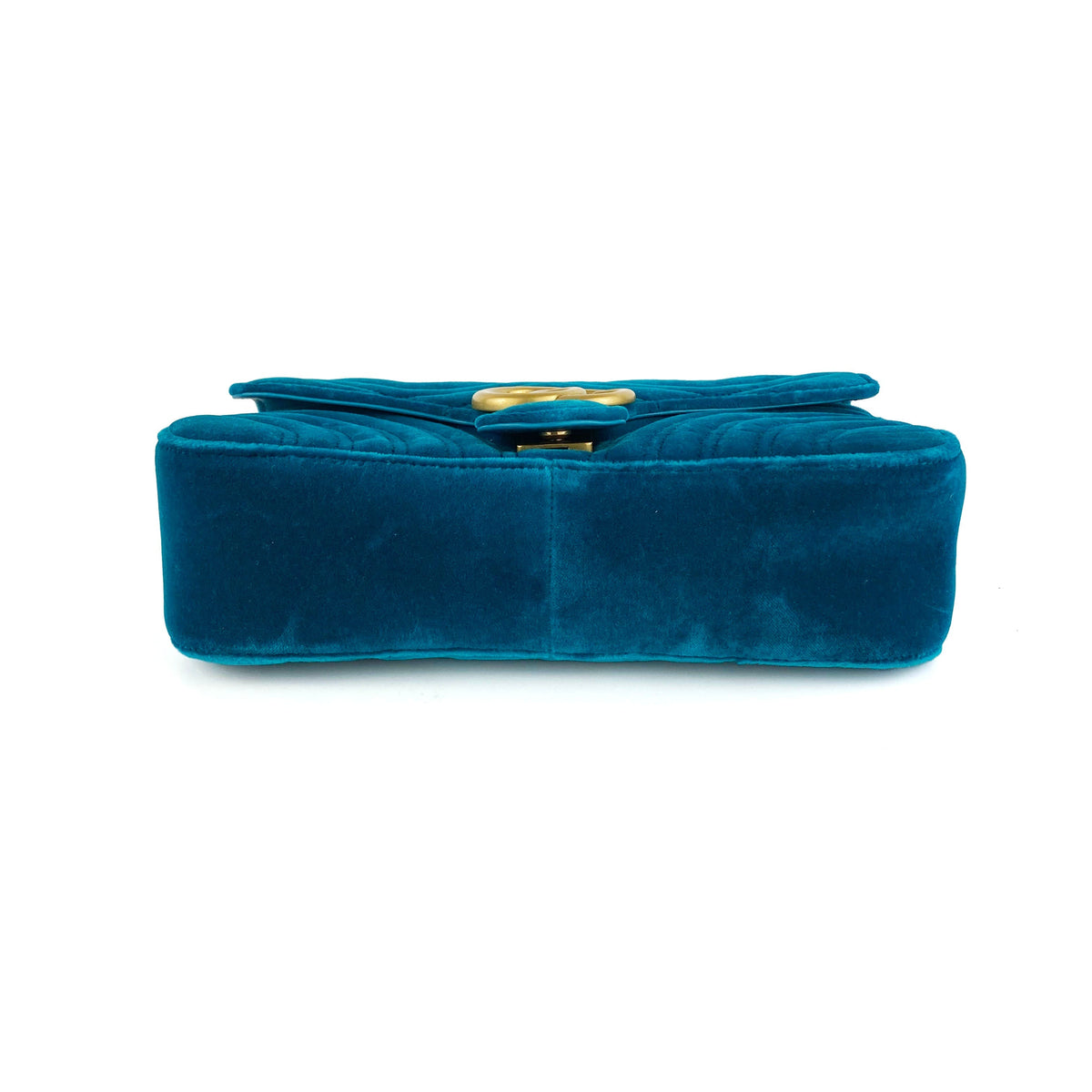 Gucci Teal Velvet Marmont Bag