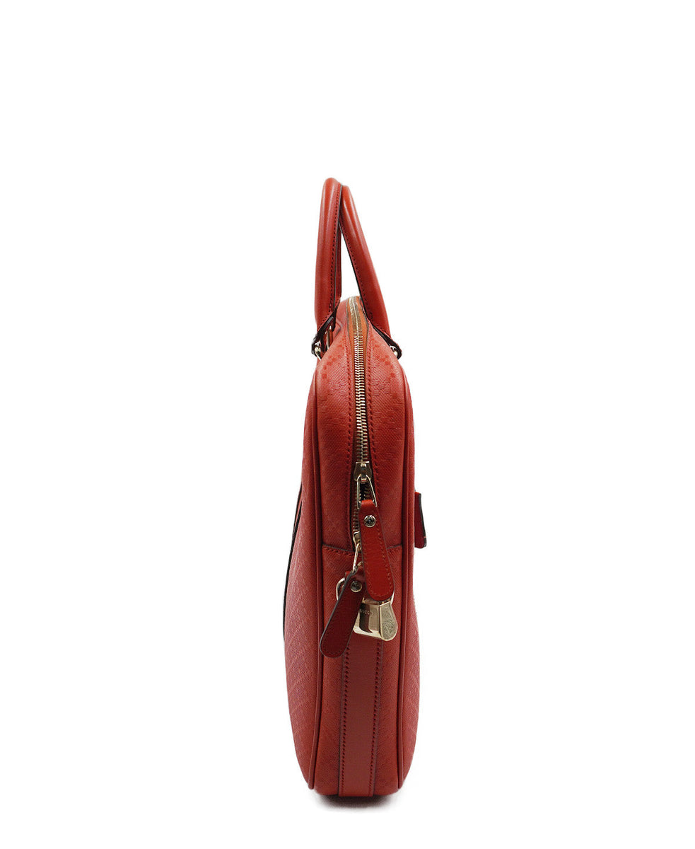 Diamante Briefcase Red