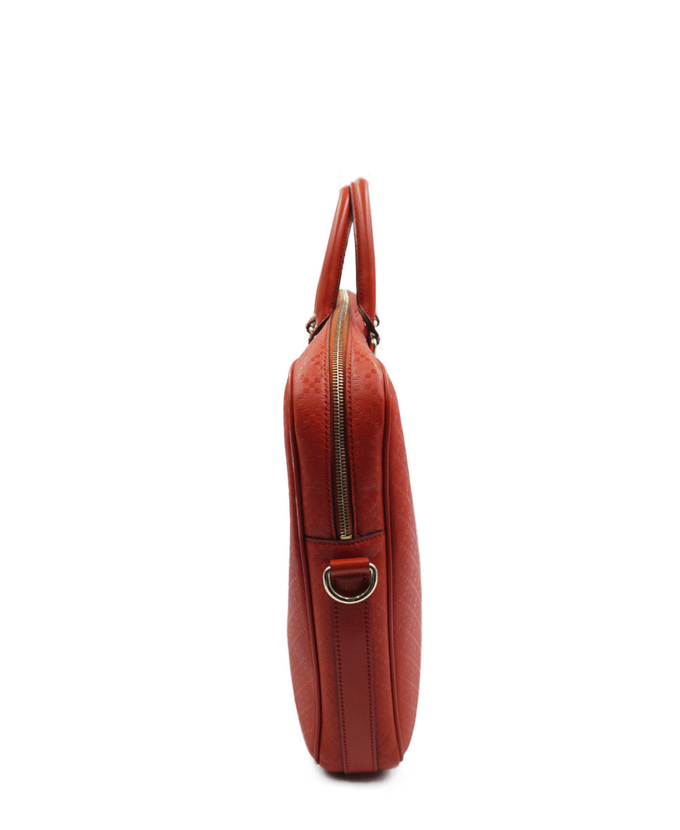 Diamante Briefcase Red