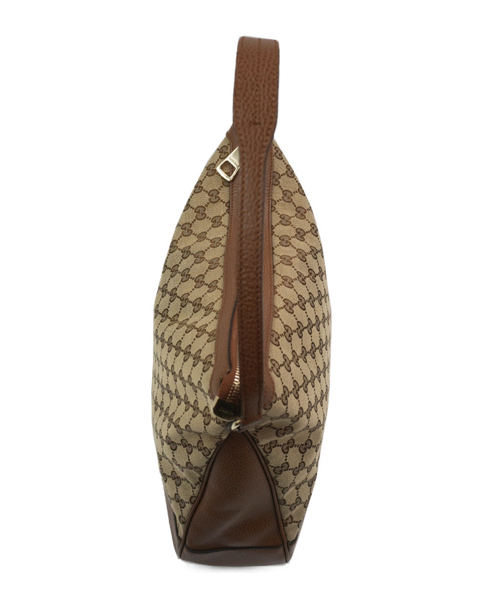 GG Canvas Large Margaux Hobo Brown