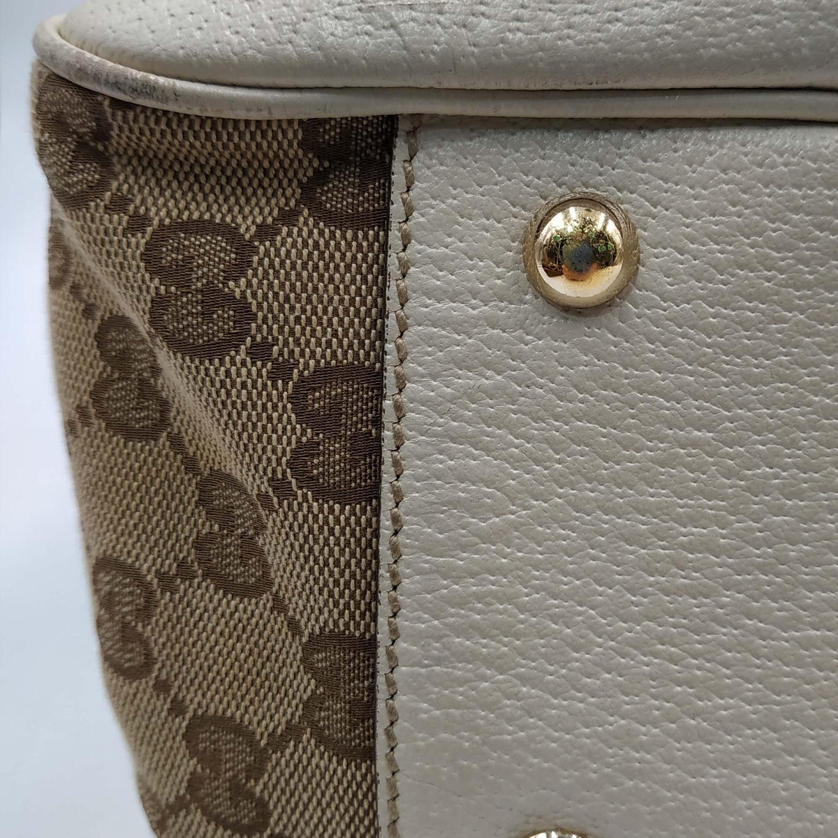 GG Canvas Princy Tote Brown