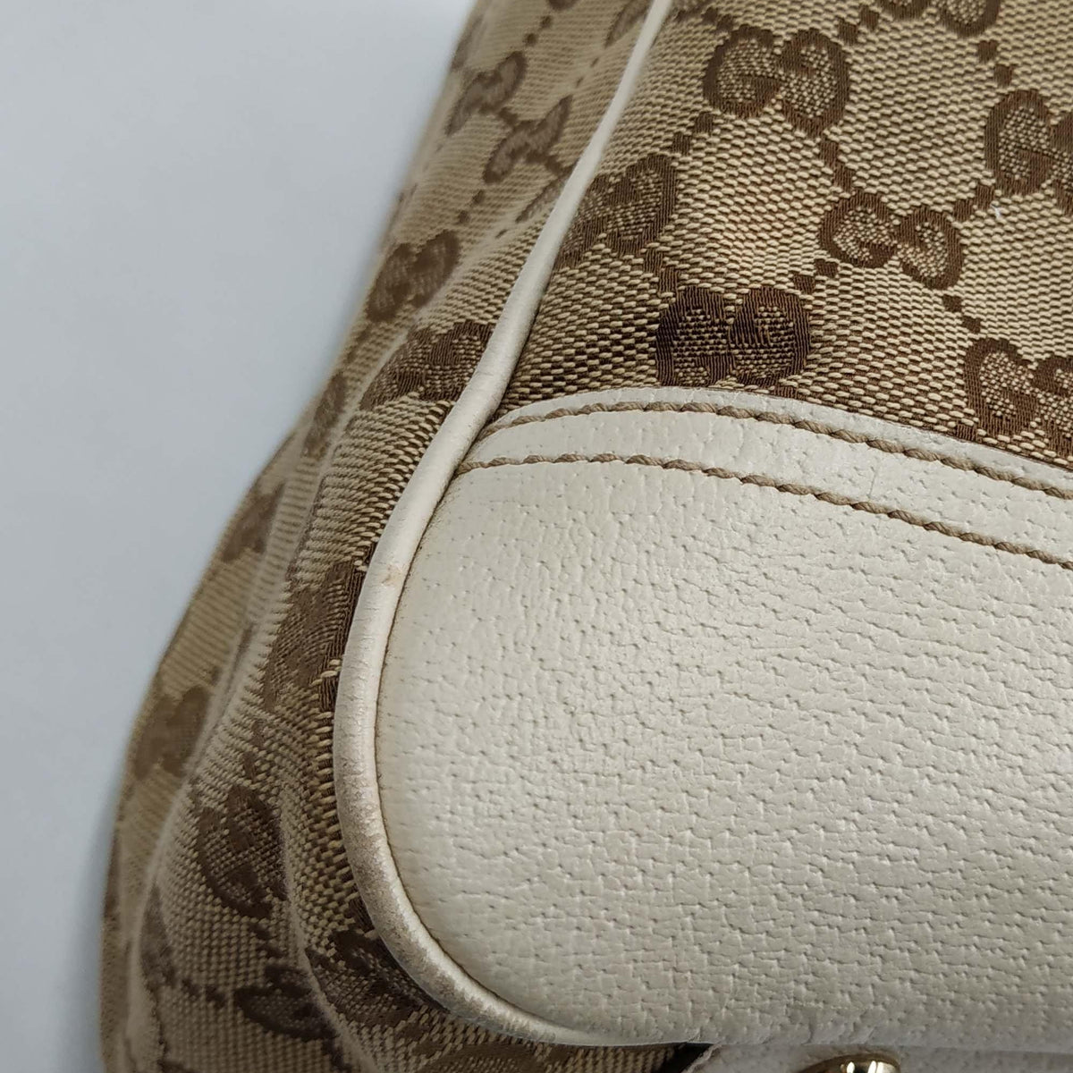 GG Canvas Princy Tote Brown