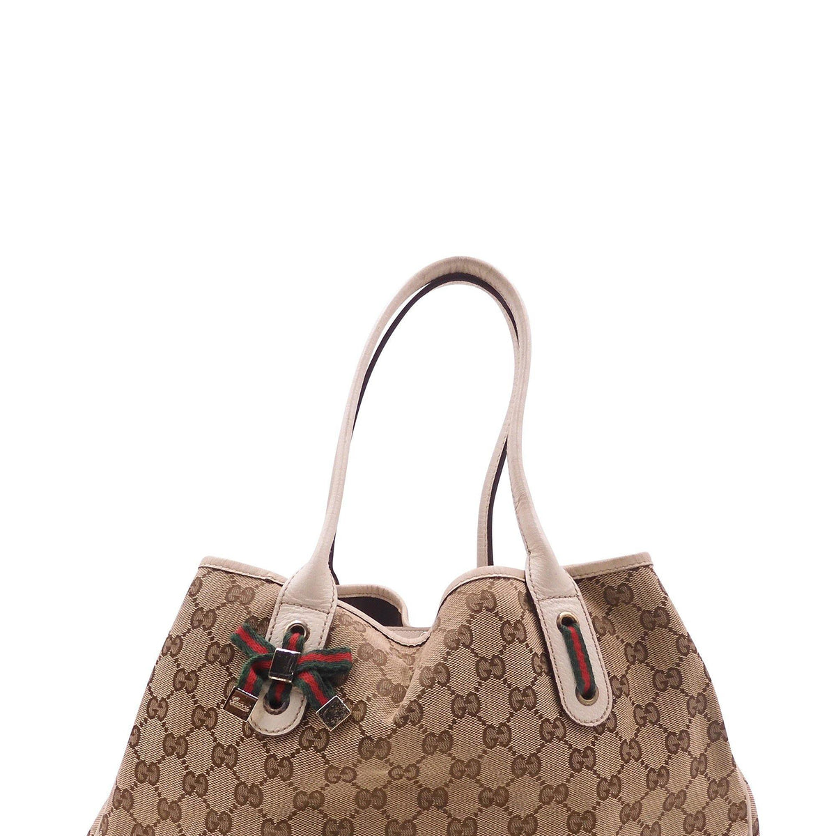 GG Canvas Princy Tote Brown