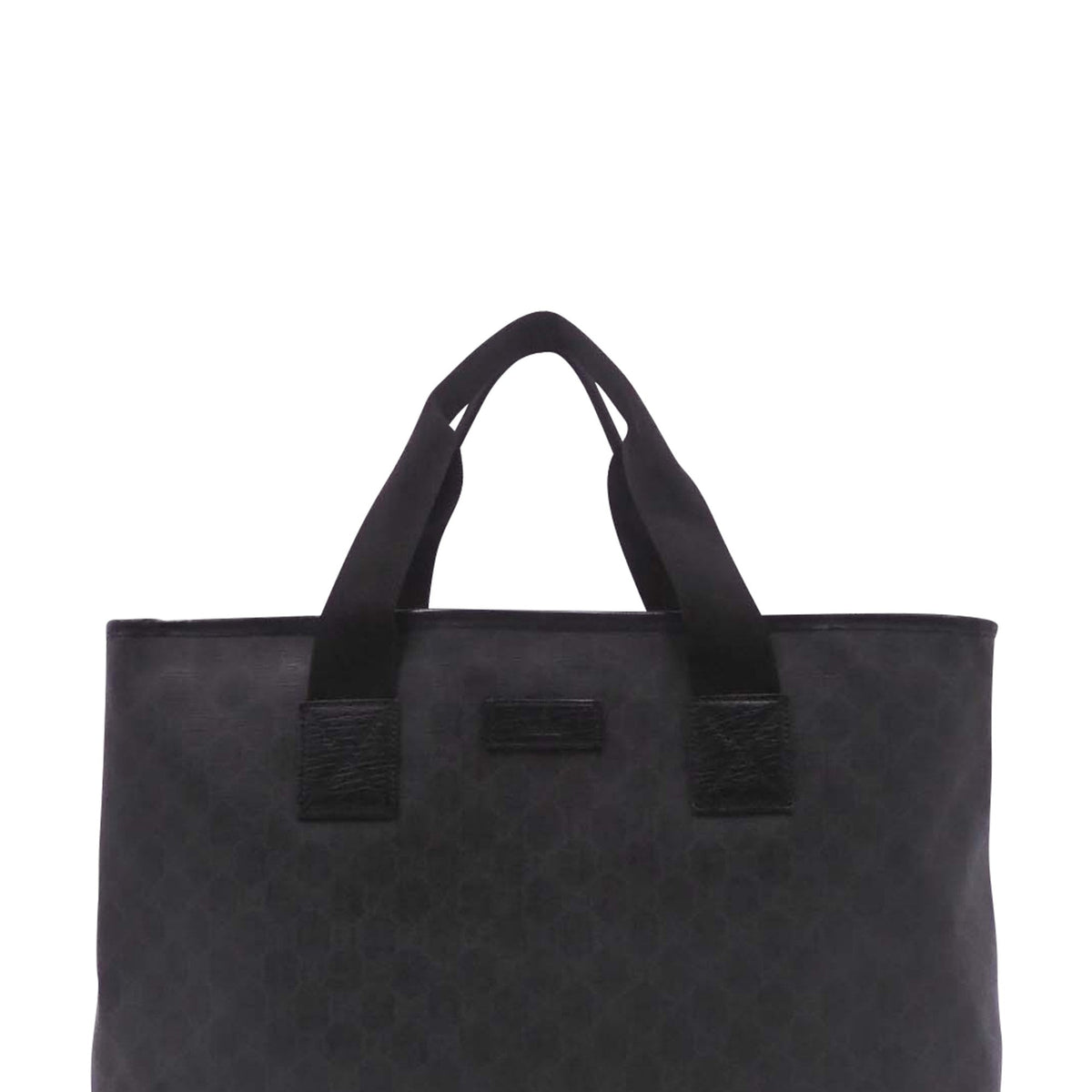 GG Coated Canvas Convertible Tote Black