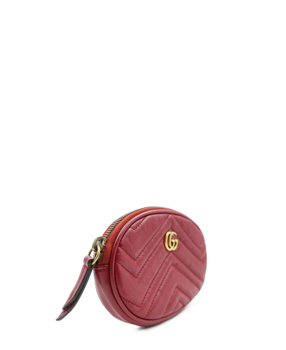 GG Marmont Matelassé 2.0 Multi Belt Bag Red