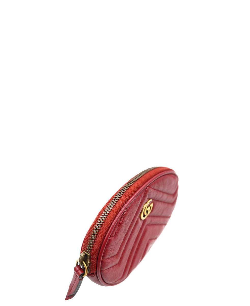 GG Marmont Matelassé 2.0 Multi Belt Bag Red