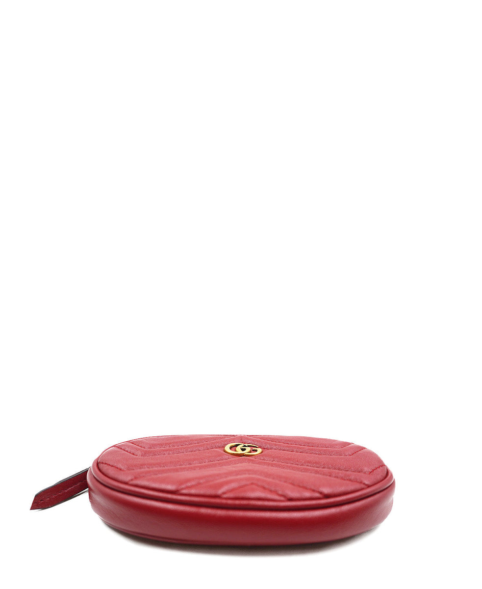 GG Marmont Matelassé 2.0 Multi Belt Bag Red