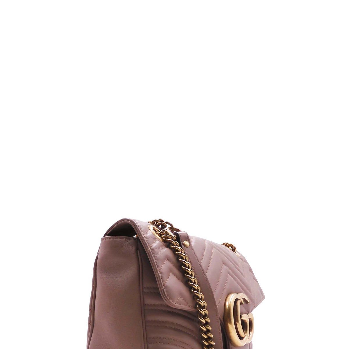 GG Marmont Medium Matelasse Shoulder Bag Dusty Pink