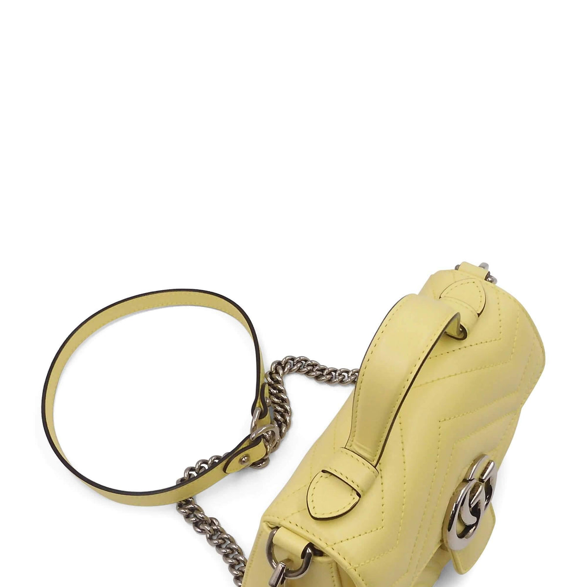 GG Marmont Mini Top Handle Pastel Yellow