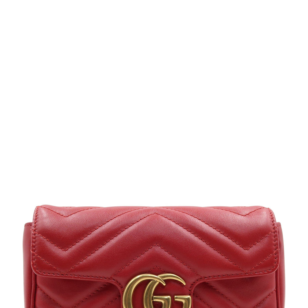 GG Marmont Super Mini Matelasse Bag Red Red
