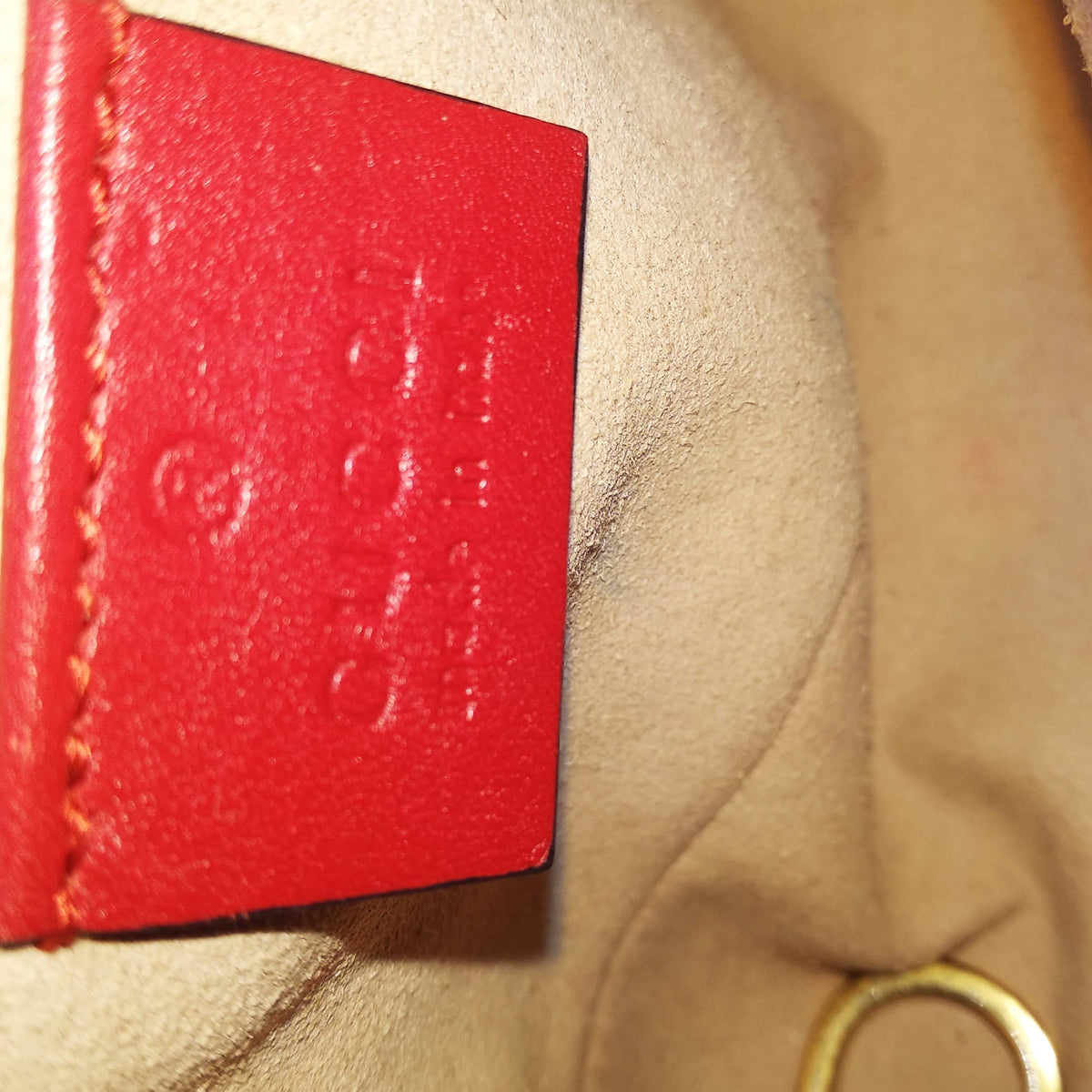 GG Marmont Super Mini Matelasse Bag Red Red