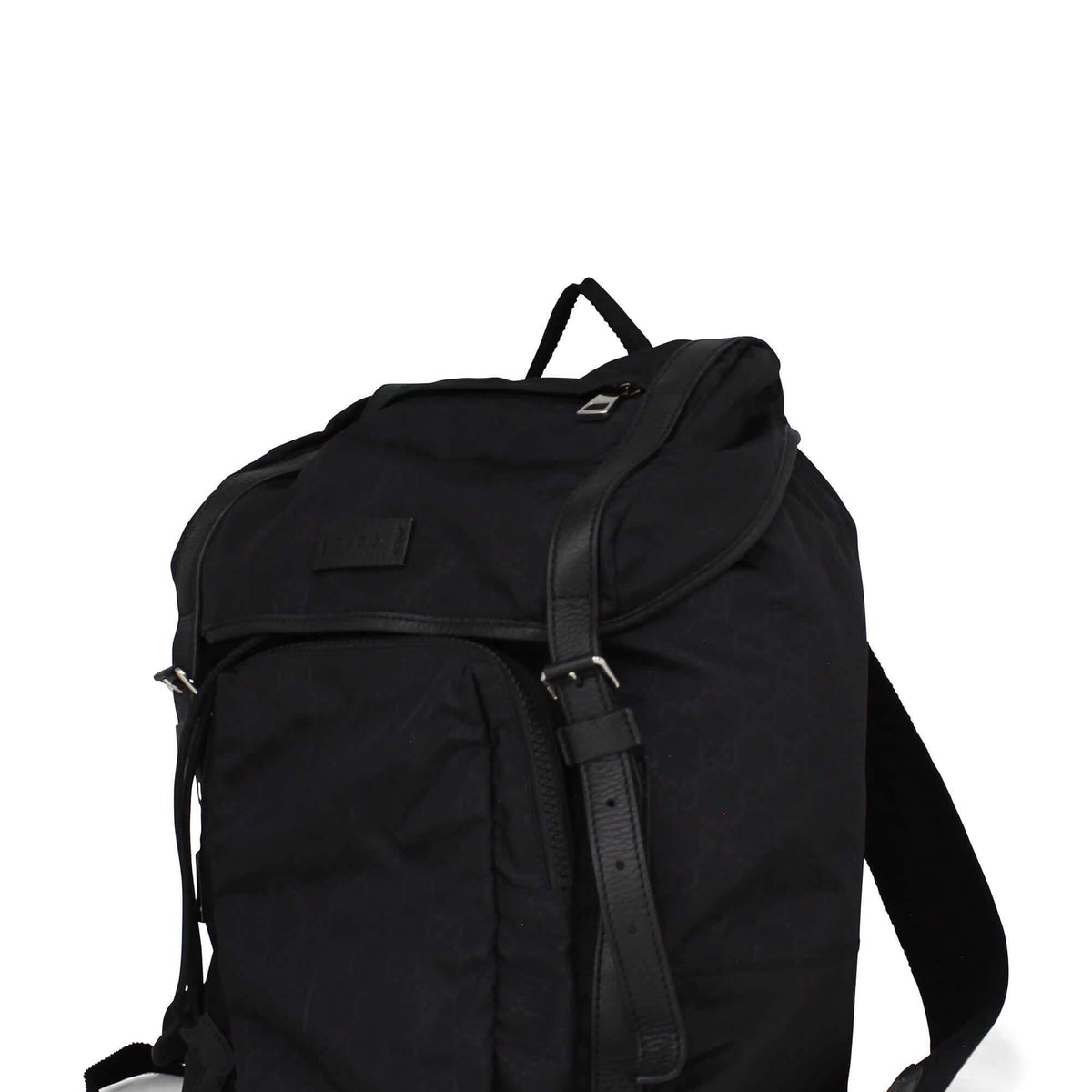 GG Nylon Backpack Black