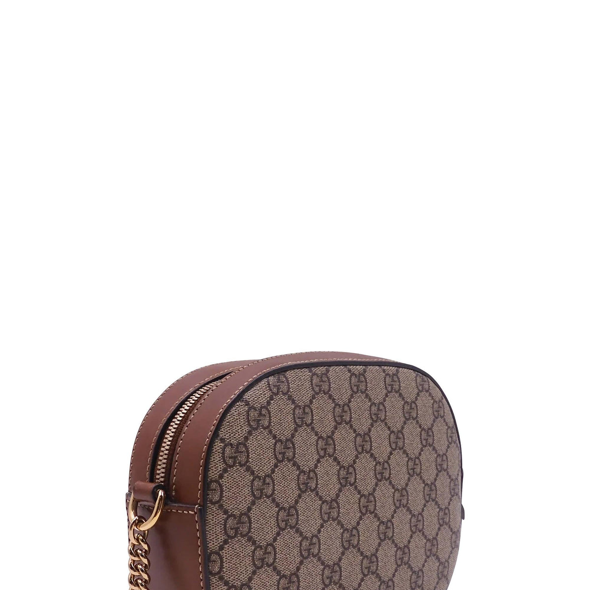 GG Supreme Mini Chain Bag Brown