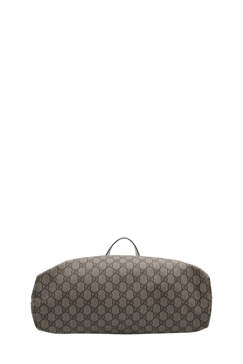 GG Supreme Tote Brown, White