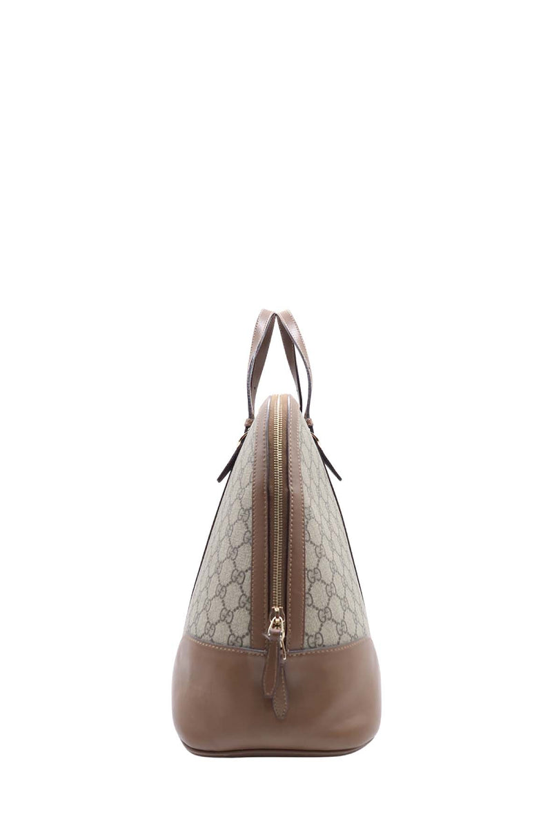 GG Surpreme Dome Top Handle Bag Maple Brown