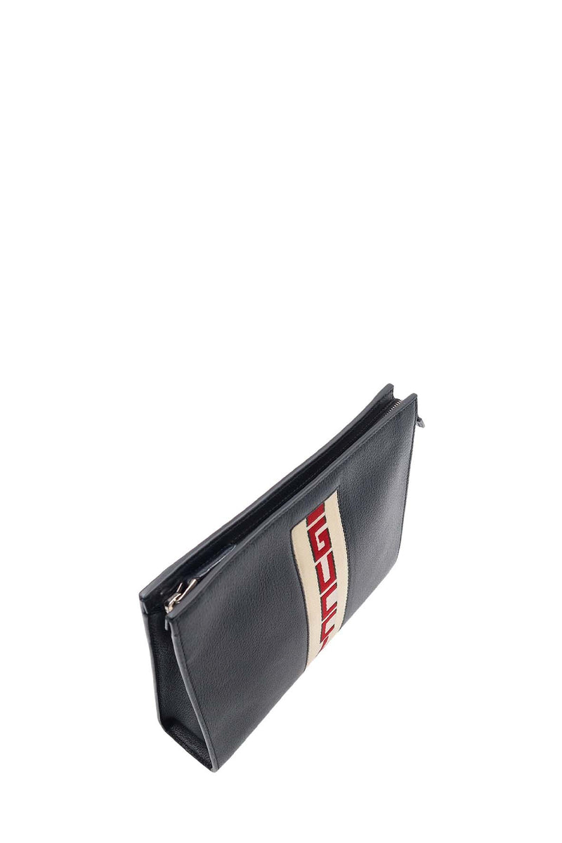 Gucci Jacquard Ribbon Clutch Black