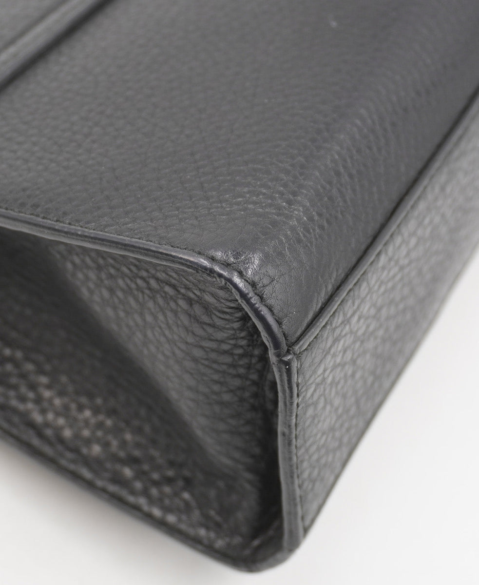 Guccissima Leather Emily Chain Shoulder Black