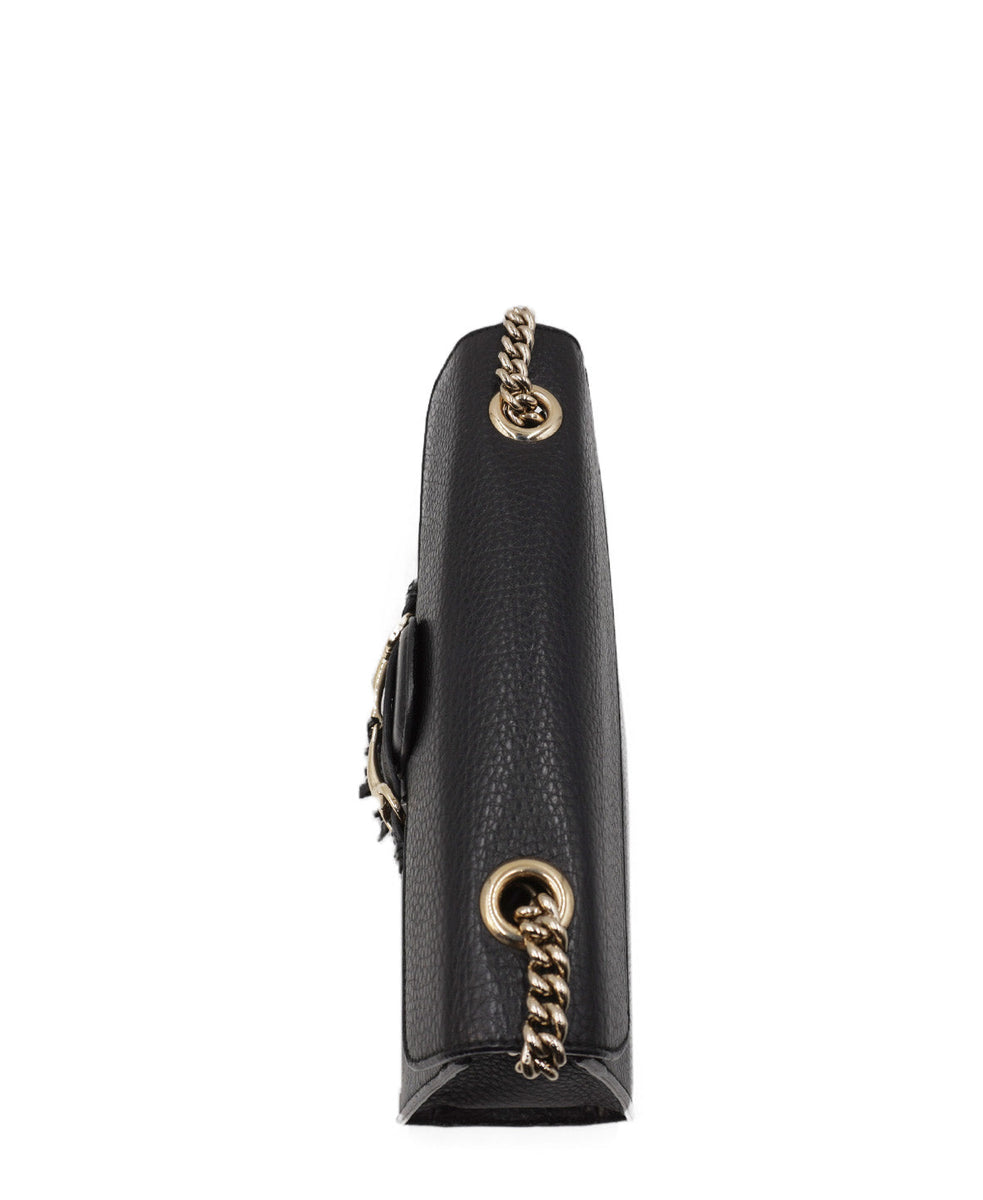 Guccissima Leather Emily Chain Shoulder Black