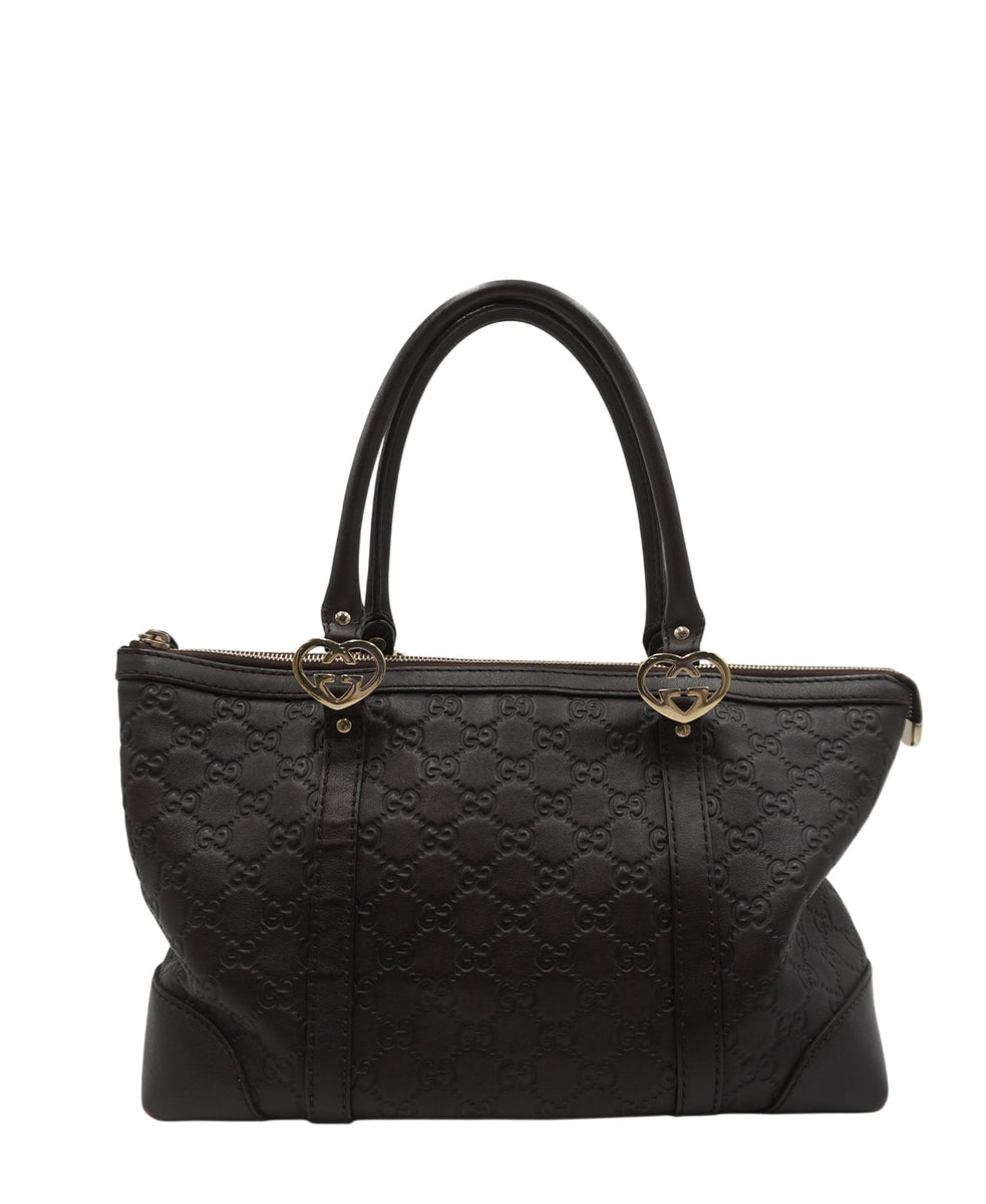Guccissima Leather Tote Bag Black