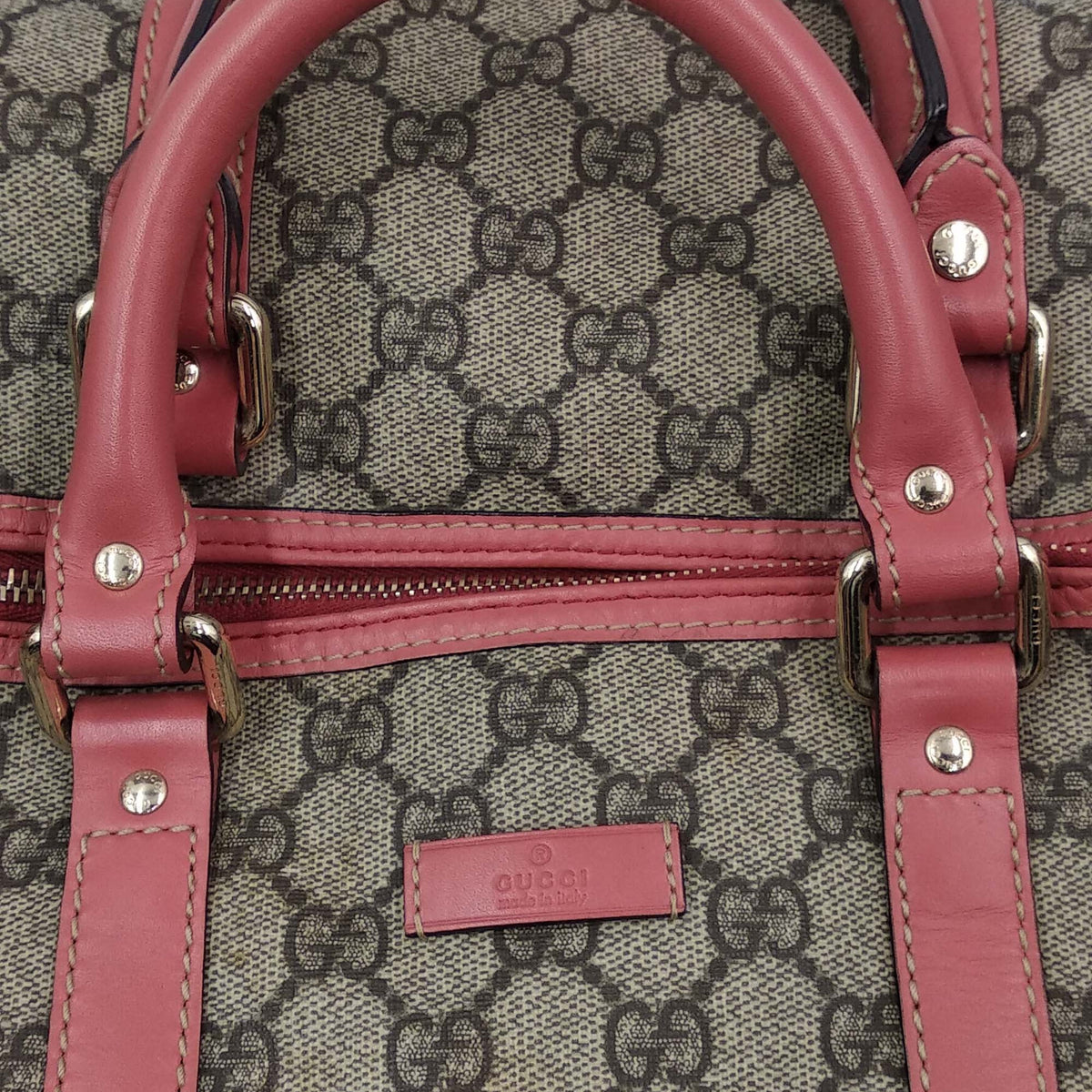 Joy GG Supreme Boston Bag Pink