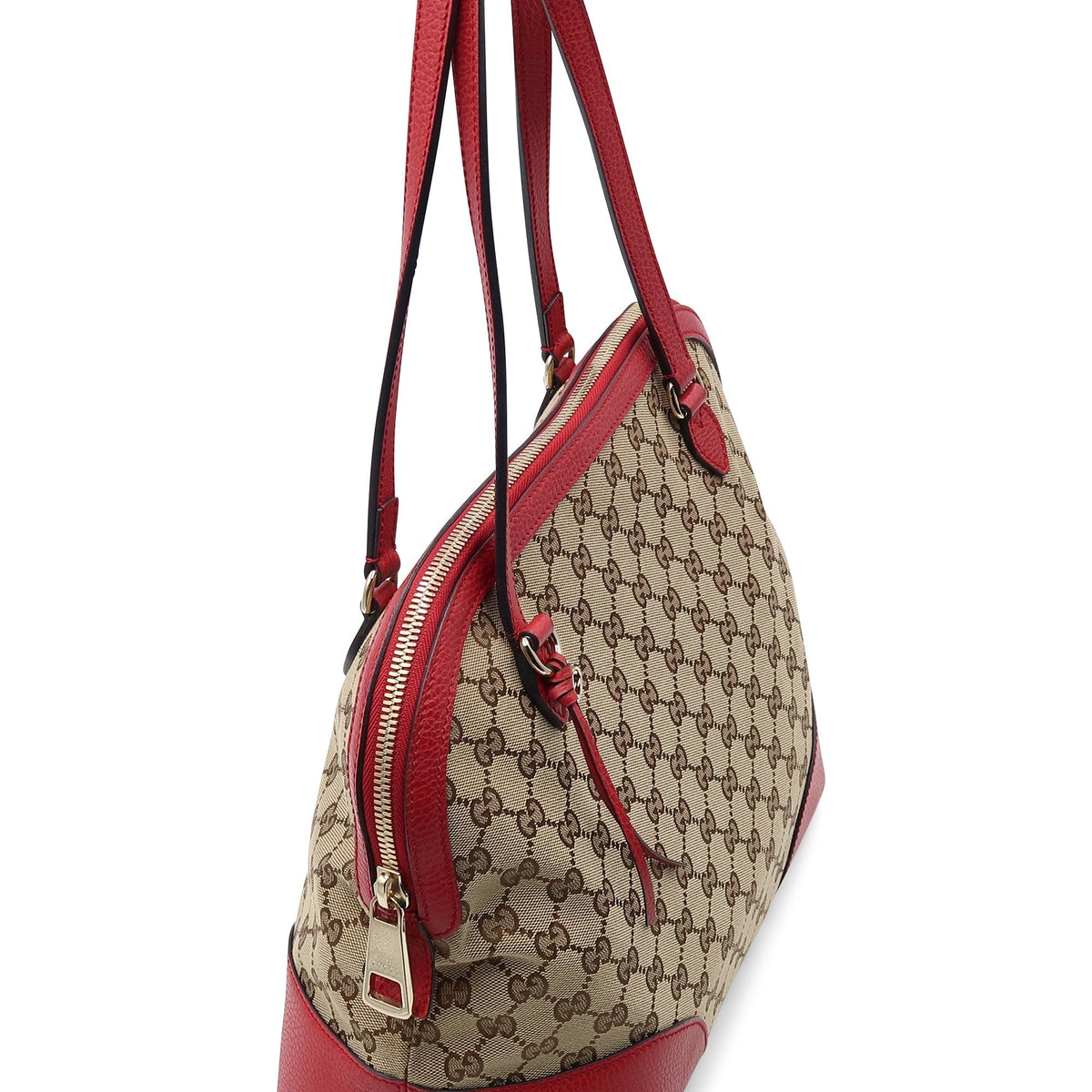 Medium Bree Shoulder Bag Red Brown