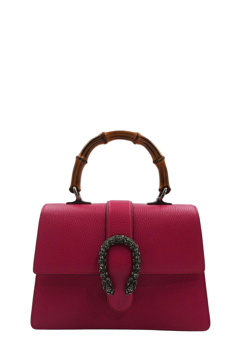 Medium Dionysus Bamboo Top Handle Bag Pink