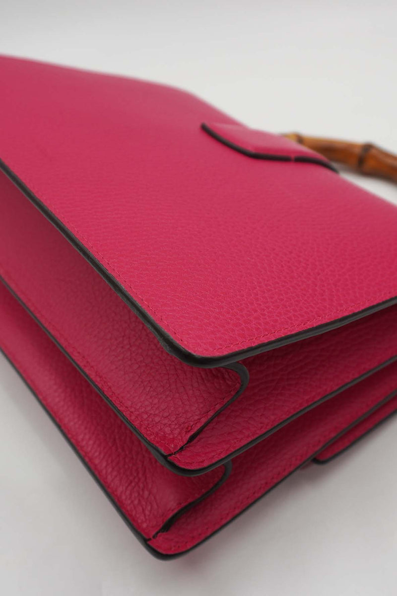 Medium Dionysus Bamboo Top Handle Bag Pink